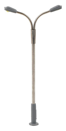 Double Neck Curved Arm Modern LED Street Lamp