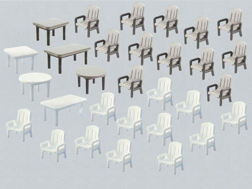 Garden Chairs (24) and Tables (6) Kit IV