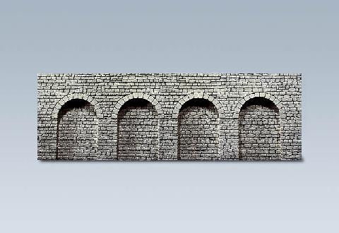 Natural Stone Ashlars Round Arches Decorative Sheet