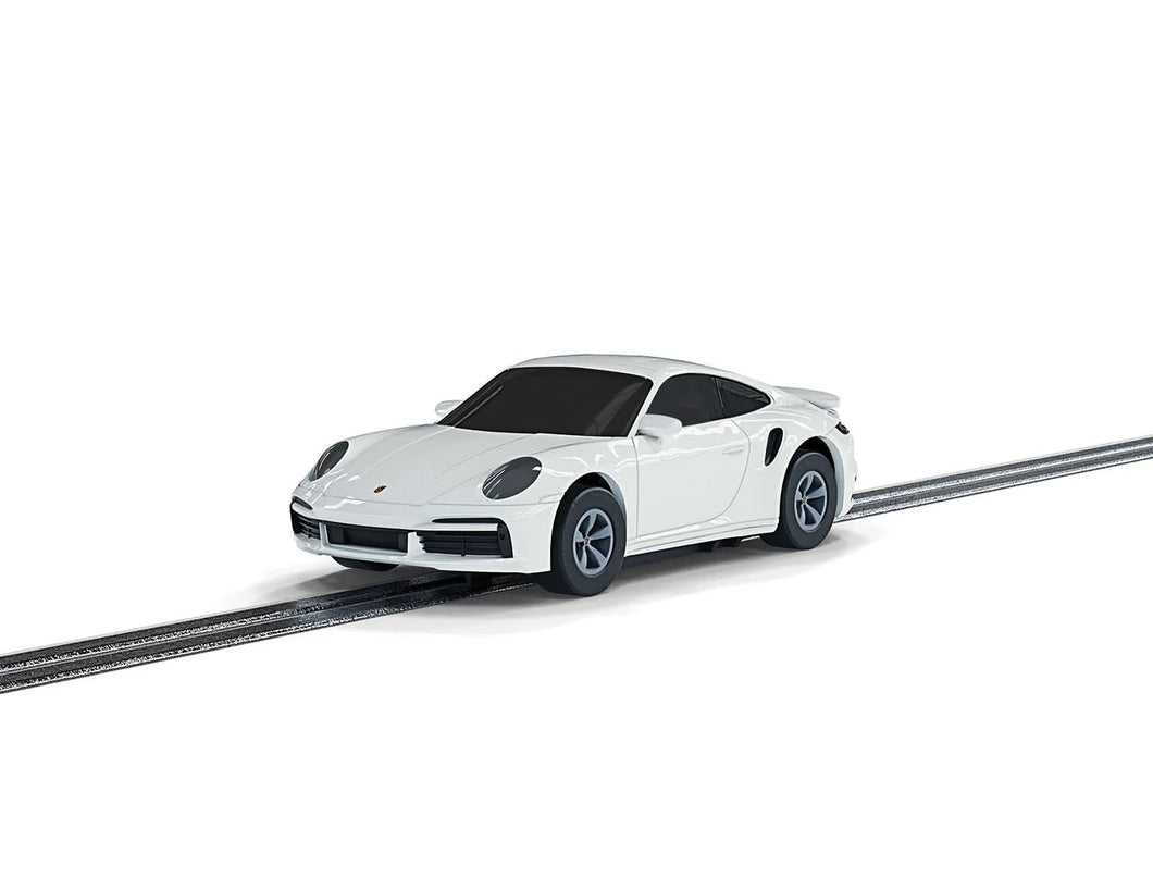 Micro Scalextric Porsche 911 Turbo Car - White - G2214 - New for 2022