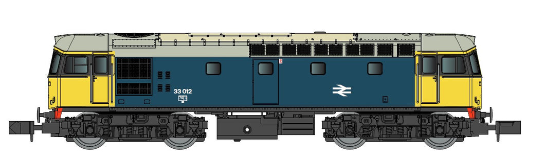 *Class 33 012 BR Blue w/Yellow & Black Cabs