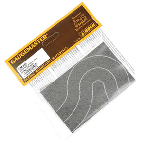 Self Adhesive Tarmac Road Universal Curves N (40mm) 2pcs - Gaugemaster Highways - 391