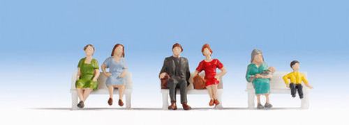 Sitting People (6) Hobby Figure Set