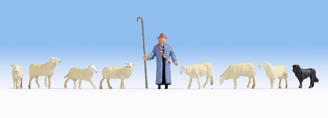 Shepherd & Sheep Figure Set