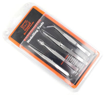 Load image into Gallery viewer, Stainless Steel Tweezers (4) - Gaugemaster Tools - 609
