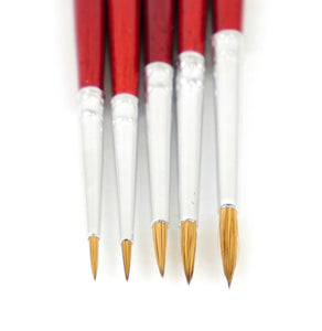 Deluxe Paintbrush Set (5 Sable Brushes) - Gaugemaster Tools - 670