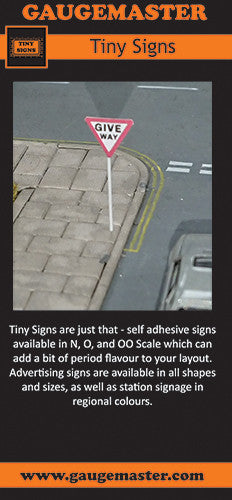 Gaugemaster Tiny Signs DL Leaflet