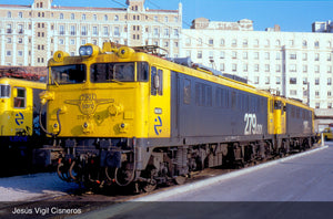 RENFE, electric locomotive 279, "Taxi" livery, period V Electrotren HE2006