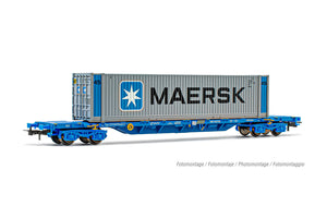 RENFE, 4-axle container wagon MMC3, with 45' container MAERSK Electrotren HE6044