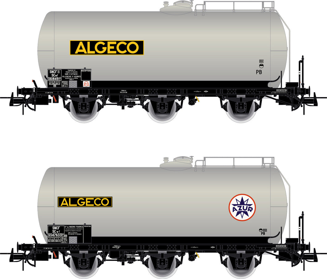SNCF, 2-unit pack of 3-axle tank wagons, 