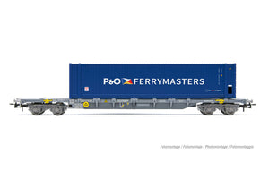 F-NOVA, 4-axle container wagon Sgss with 45' container P&O Ferrymasters Jouef HJ6240