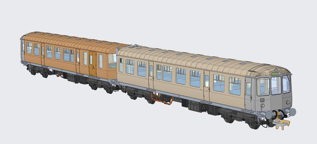 PRE ORDER - Class 104 2 Car DMU SC53424/SC53424 ScotRail Mexican Bean - Heljan - 1456