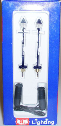 Blue Old Style Street Light (2)
