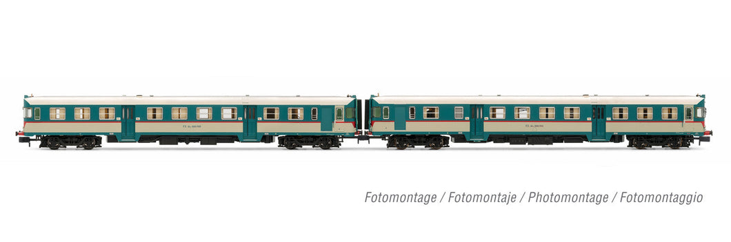FS, 2-units pack ALn 668 1900 series (2 doors) original livery, rounded windows, ep. IV - DCC Sound Arnold HN2551S