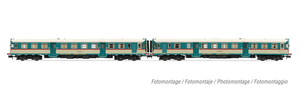 RENFE, 2-units pack ALn 668 1900 series (2 doors) original FS livery, rounded windows, ep. IV Arnold HN2554