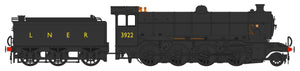 PRE ORDER - Gresley O2/1 3922 LNER Post-War Black - Heljan - 3932