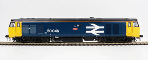 Class 50 046 'Ajax' BR Large Logo Blue Black Roof - Heljan - 4037