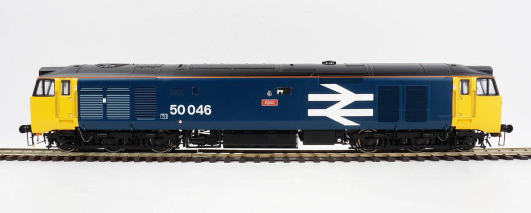 Class 50 046 'Ajax' BR Large Logo Blue Black Roof - Heljan - 4037