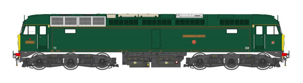 Class 57 604 'Pendennis Castle' GWR Pristine Lined Green