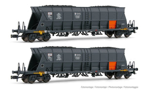 NCF, 2-unit pack 4-axle coal hopper wagons Faoos "CAPCOL / EDF", ep. IV Arnold HN6550