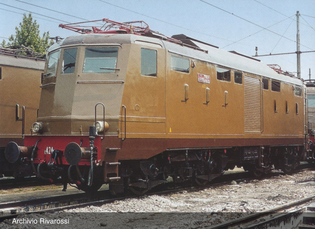 FS, electric locomotive E.424 castano/isabella, period IV Rivarossi HR2873