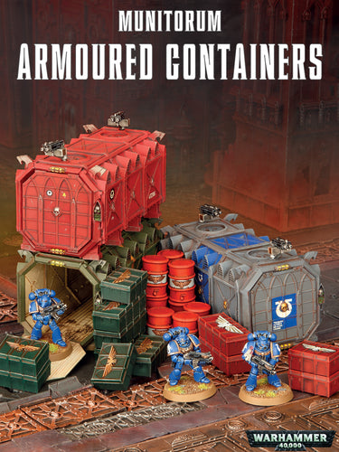 B/Z MANUF.:MUNITORUM ARMOURED CONTAINERS - Citadel - gw-64-98