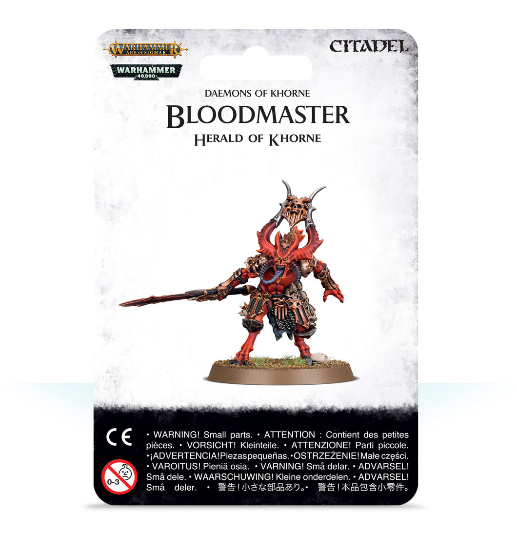 BLOODMASTER HERALD OF KHORNE - 40k - gw-97-62
