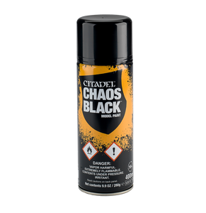 CHAOS BLACK SPRAY PAINT (UK/ROW) (6-PK) - Citadel - gw-62-02