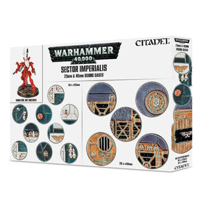 SECTOR IMPERIALIS: 25 & 40MM ROUND BASES - Citadel - gw-66-92