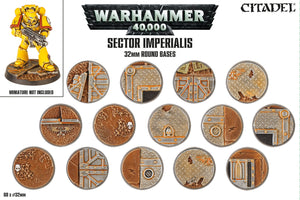 SECTOR IMPERIALIS: 32MM ROUND BASES - Citadel - gw-66-91