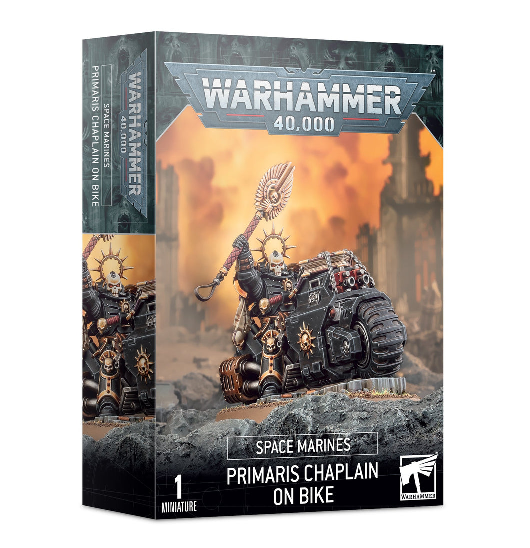SPACE MARINES: PRIMARIS CHAPLAIN ON BIKE - 40k - gw-48-31