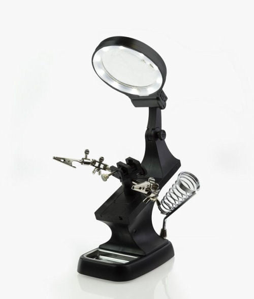 Helping Hands & LED Magnifier Workstation