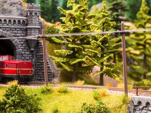 Telegraph Poles (4) with 2m Cable