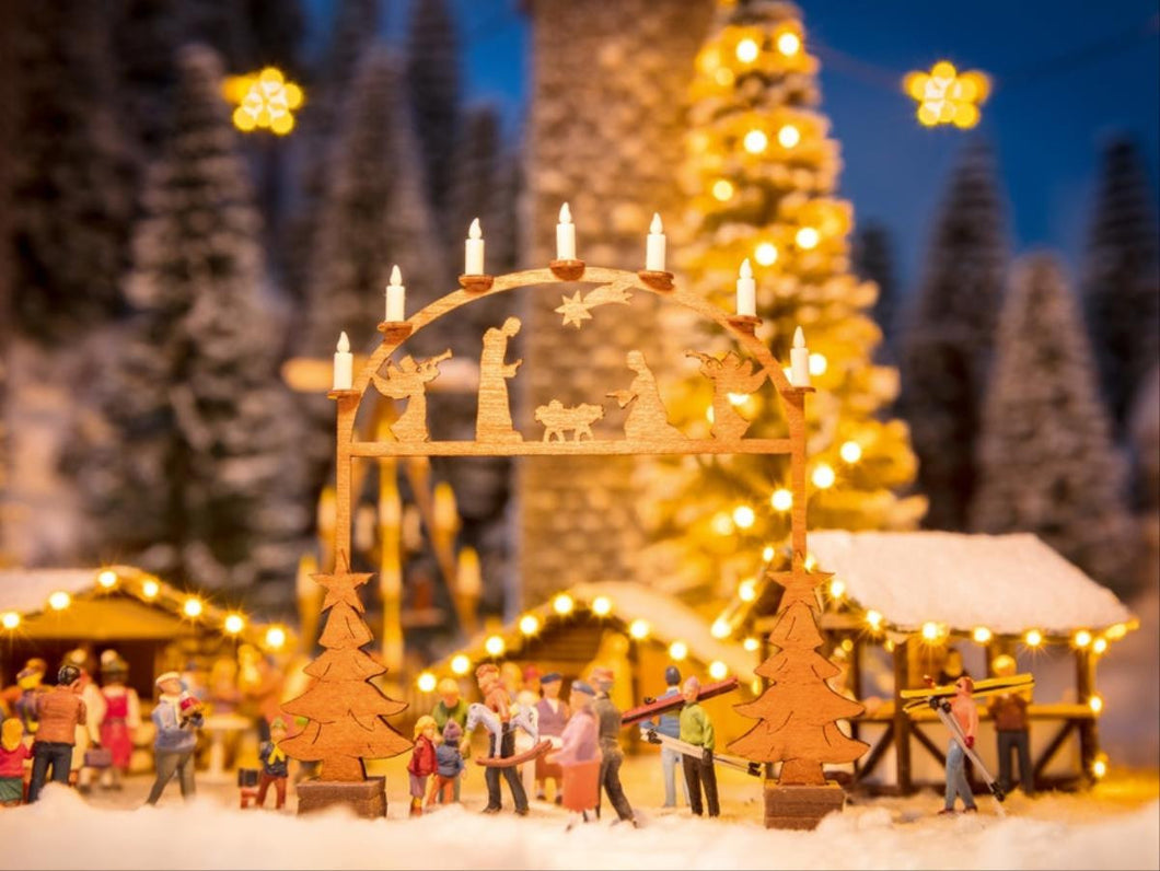 Christmas Market Entry Arch Laser Cut Minis Kit