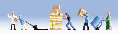 Warehousemen (5) and Accessories Figure Set