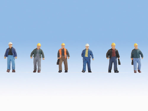 Construction Workers (6) Figure Set