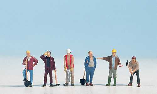 Construction Workers (6) Figure Set