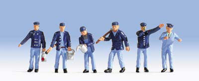 Locomotive Drivers (3) and Shunters (3) Figure Set