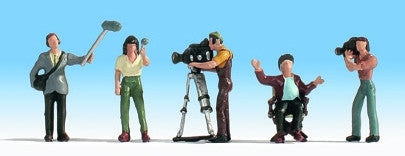 TV Camera Crew (5) Figure Set