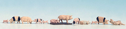 Pigs (12) Figure Set