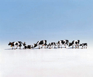 Black and White Cows (7) Figure Set