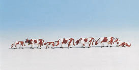 Brown and White Cows (7) Figure Set