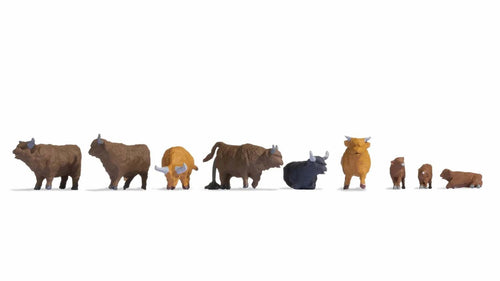 *Highland Cattle (9) Figure Set