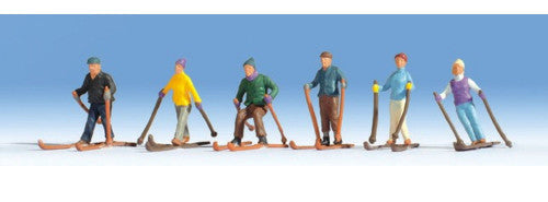 Skiers (6) Figure Set