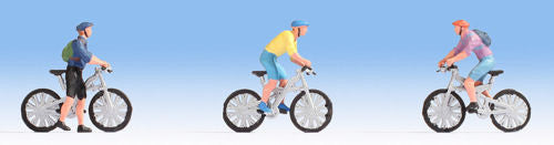 Mountain Bikers (3) Figure Set