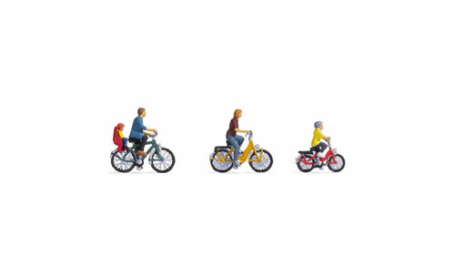*Family on a Bike Ride (4) Figure Set