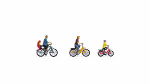 *Family on a Bike Ride (4) Figure Set