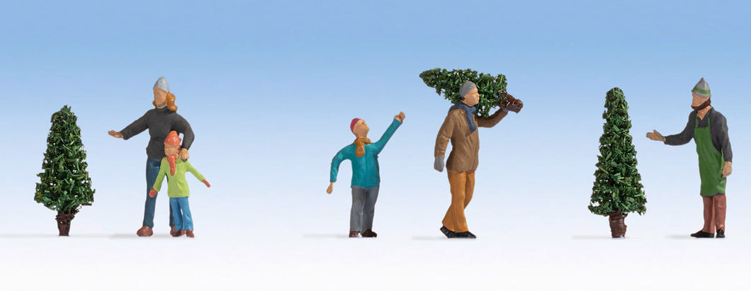 Selling Christmas Trees (5) Figure Set