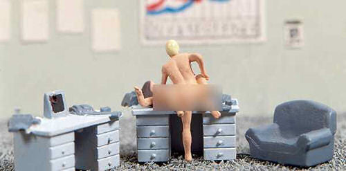 Lovers in Action (Desk) Sexy Scenes Figure Set