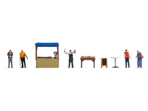 PRE ORDER - At the Fish Market Themed Figure Set